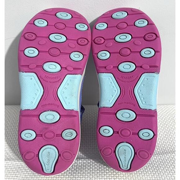 Stride Rite SRT Wade Running Girls Sandals 9.5W Blue Pink White Breathable Logo - Picture 7 of 10